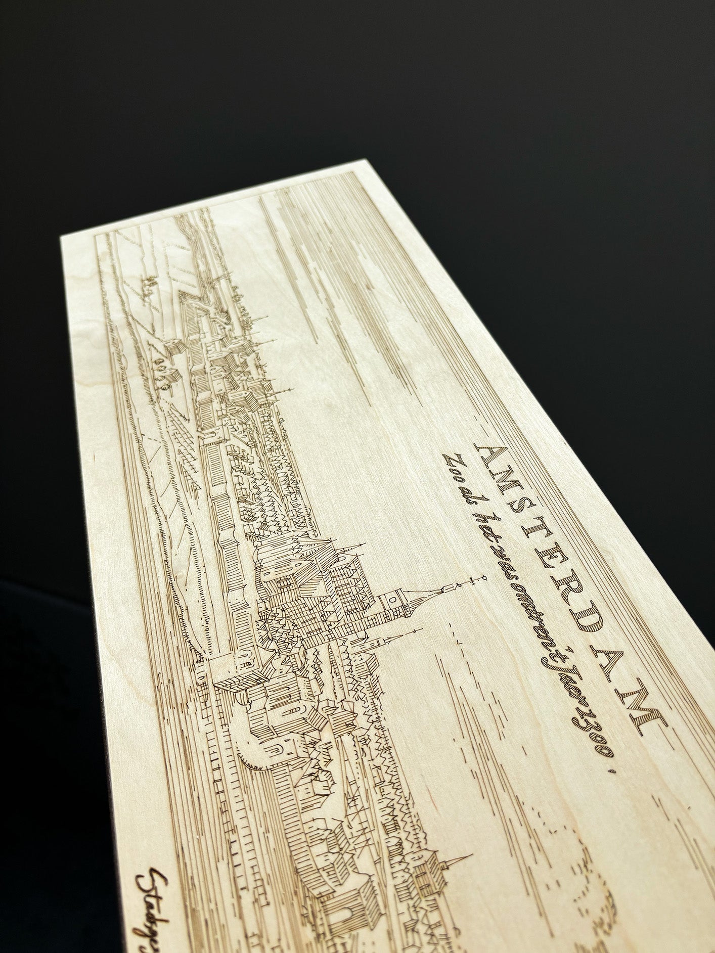 Historisch stadsgezicht Amsterdam 1300