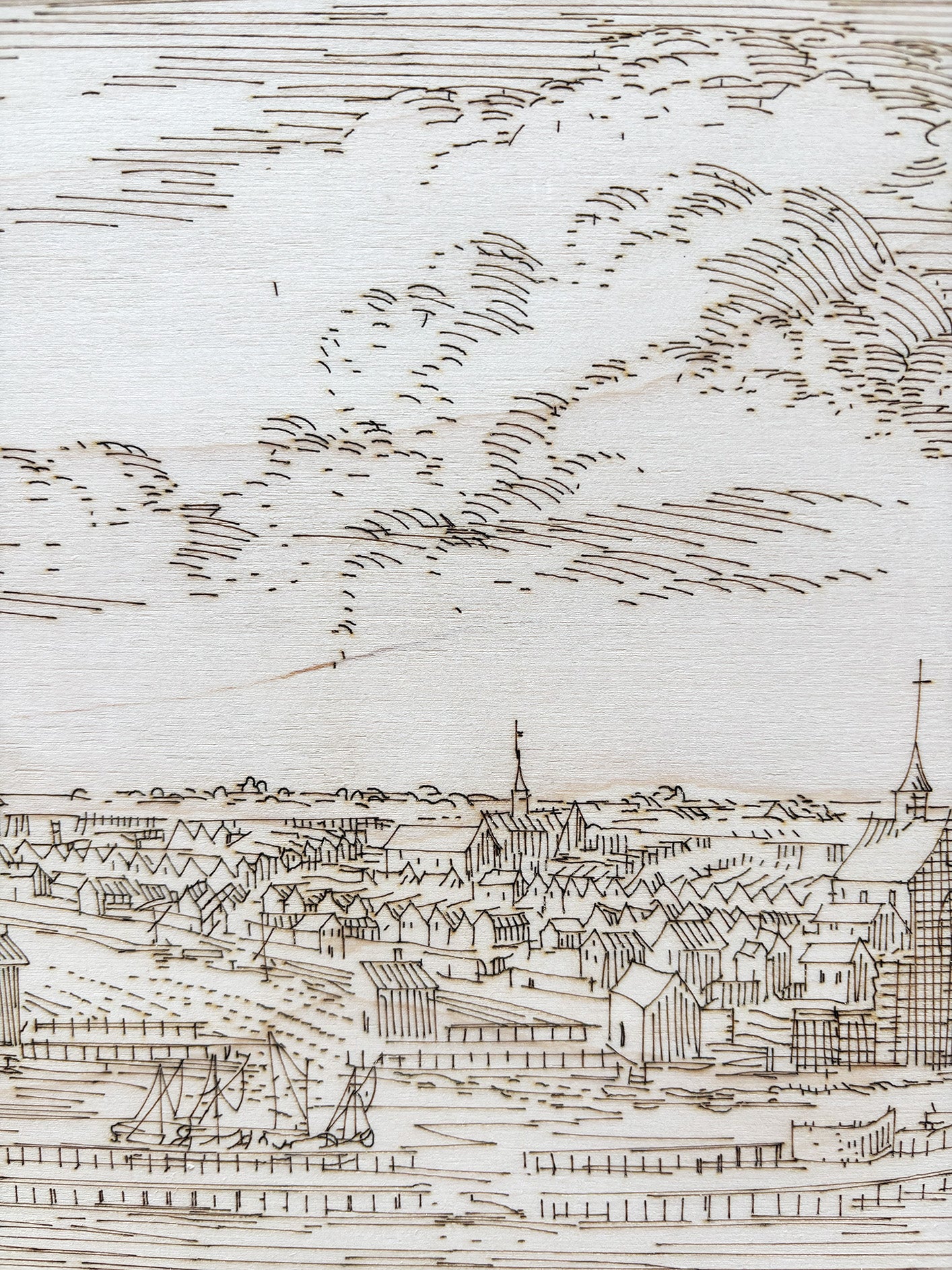 Historisch stadsgezicht Amsterdam 1300