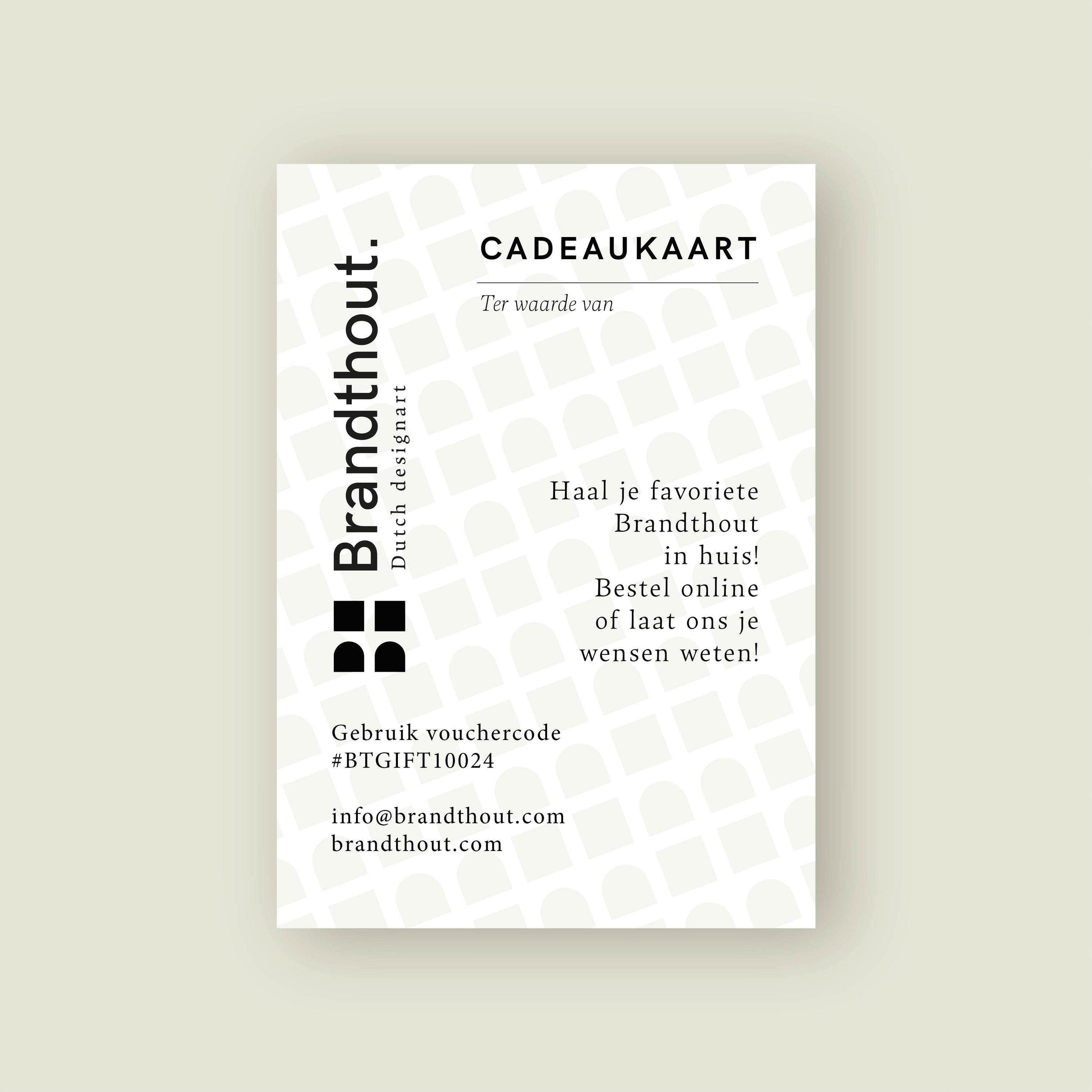 Brandthout. Cadeaubon