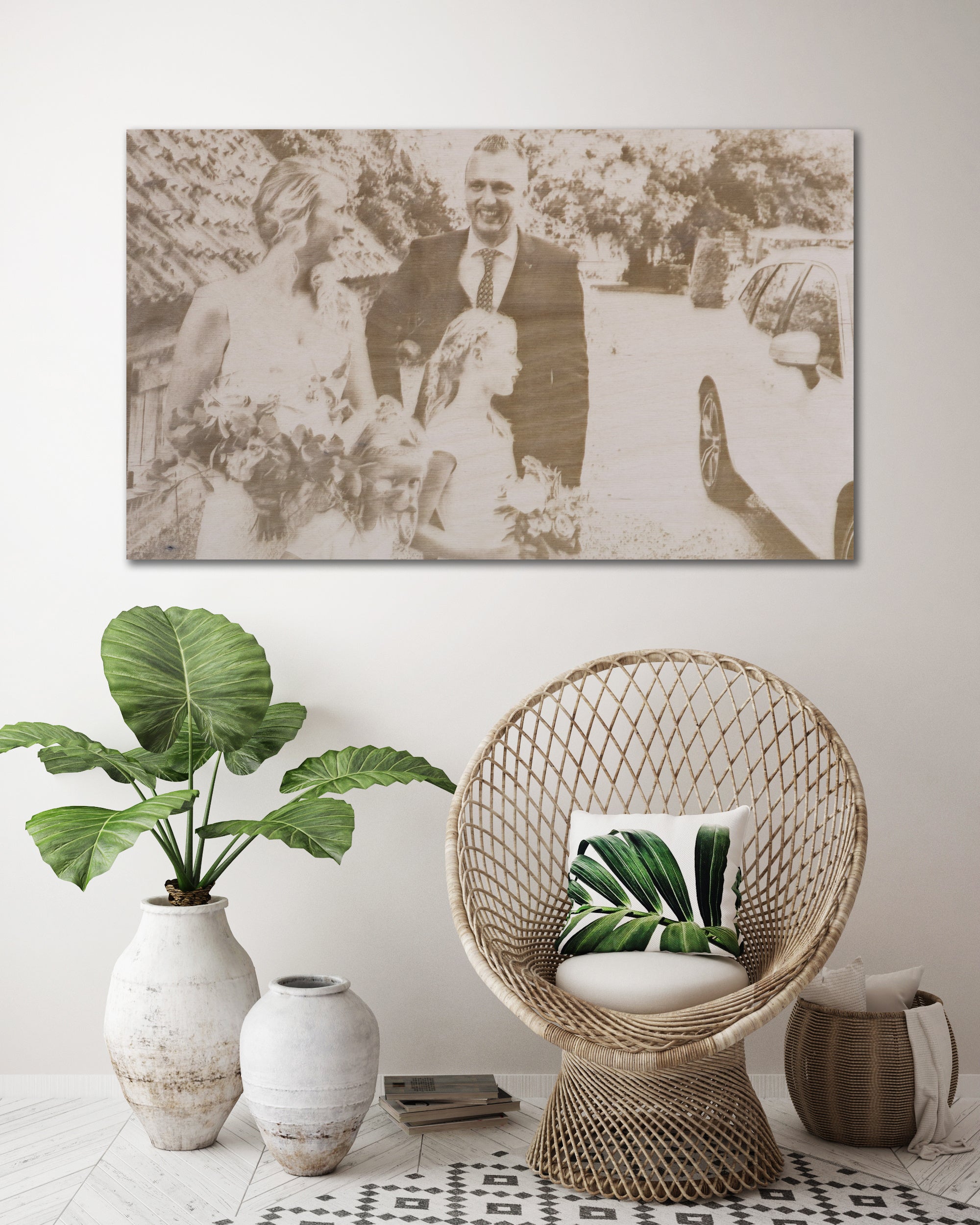 Foto op hout (horizontaal)