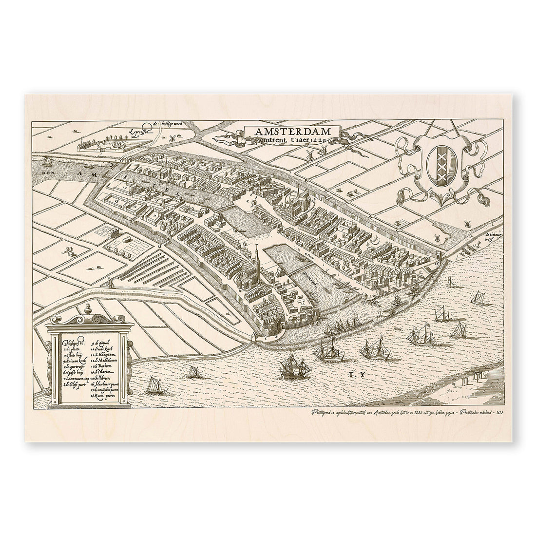 Stadsplattegrond Amsterdam (1220)