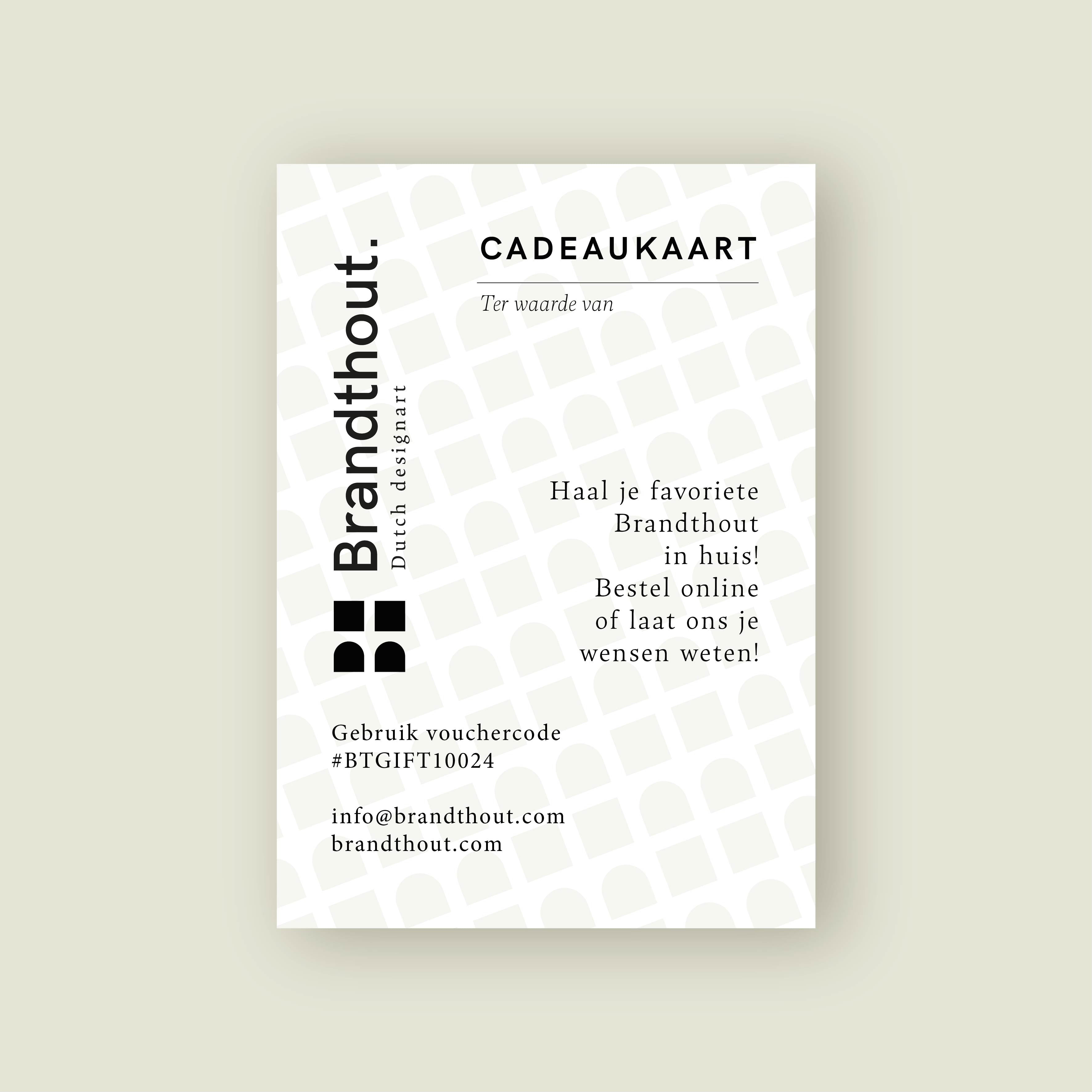 Brandthout. Cadeaubon